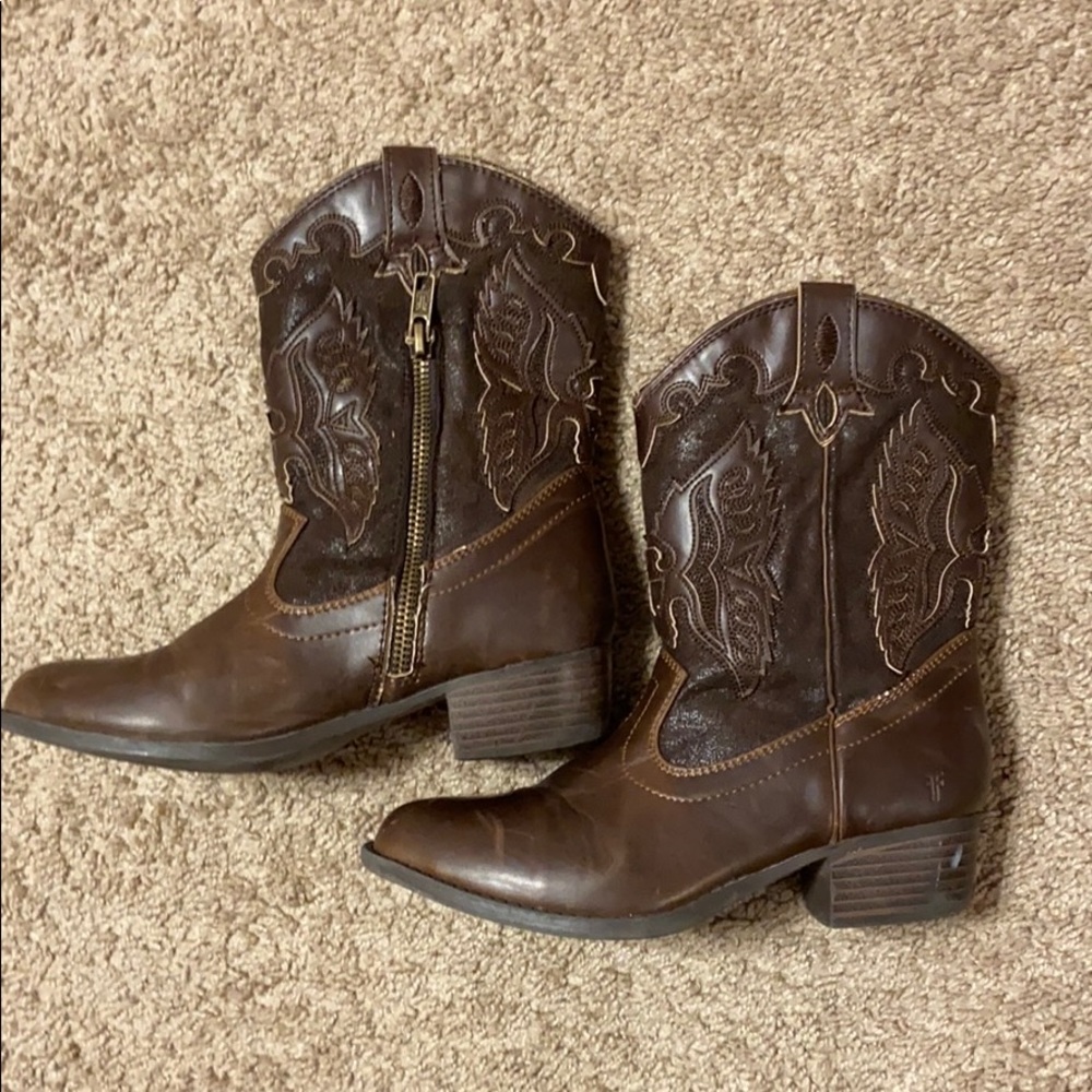Frye authentic kid boots